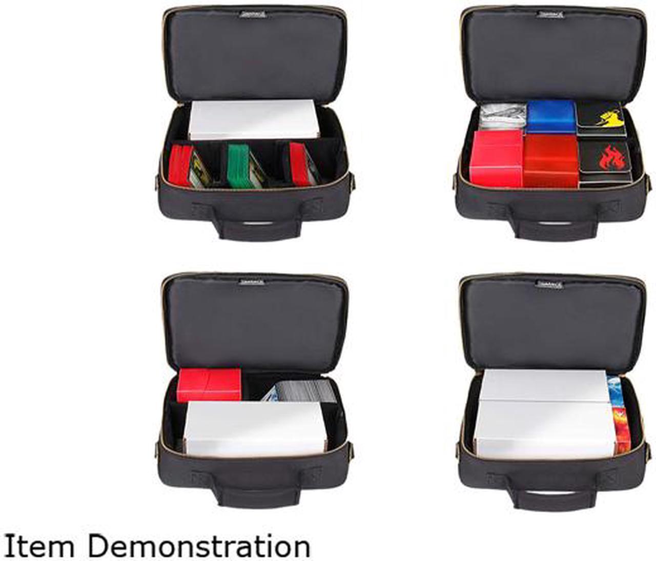 Alt view image 5 of 5 - ENHANCE MTG Card Box Storage Case - Deck Holder Card Carrying Case Bag Compatible with Magic MTG Cards, Card Games, Cards Against Humanity - Pencil Loops, Pocket for Dice, Tokens