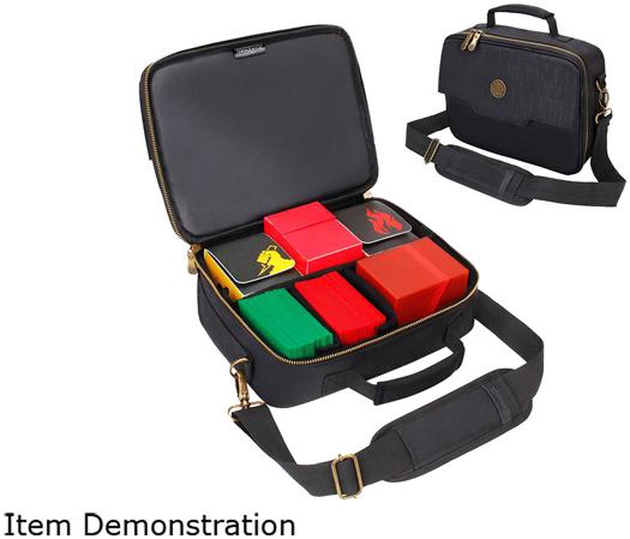 Alt view image 4 of 5 - ENHANCE MTG Card Box Storage Case - Deck Holder Card Carrying Case Bag Compatible with Magic MTG Cards, Card Games, Cards Against Humanity - Pencil Loops, Pocket for Dice, Tokens