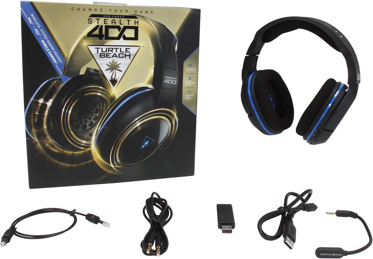 Alt view image 7 of 6 - Turtle Beach Ear Force Stealth 400 Premium Fully Wireless Gaming Headset for PlayStation 4, PlayStation 3, and Mobile Devices (TBS-3240-01)