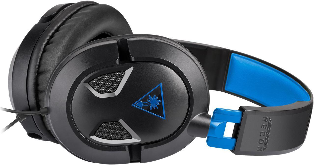 Alt view image 8 of 10 - Turtle Beach Recon 50P Stereo Gaming Headset for PS5, PS4 & PC - Black/Blue