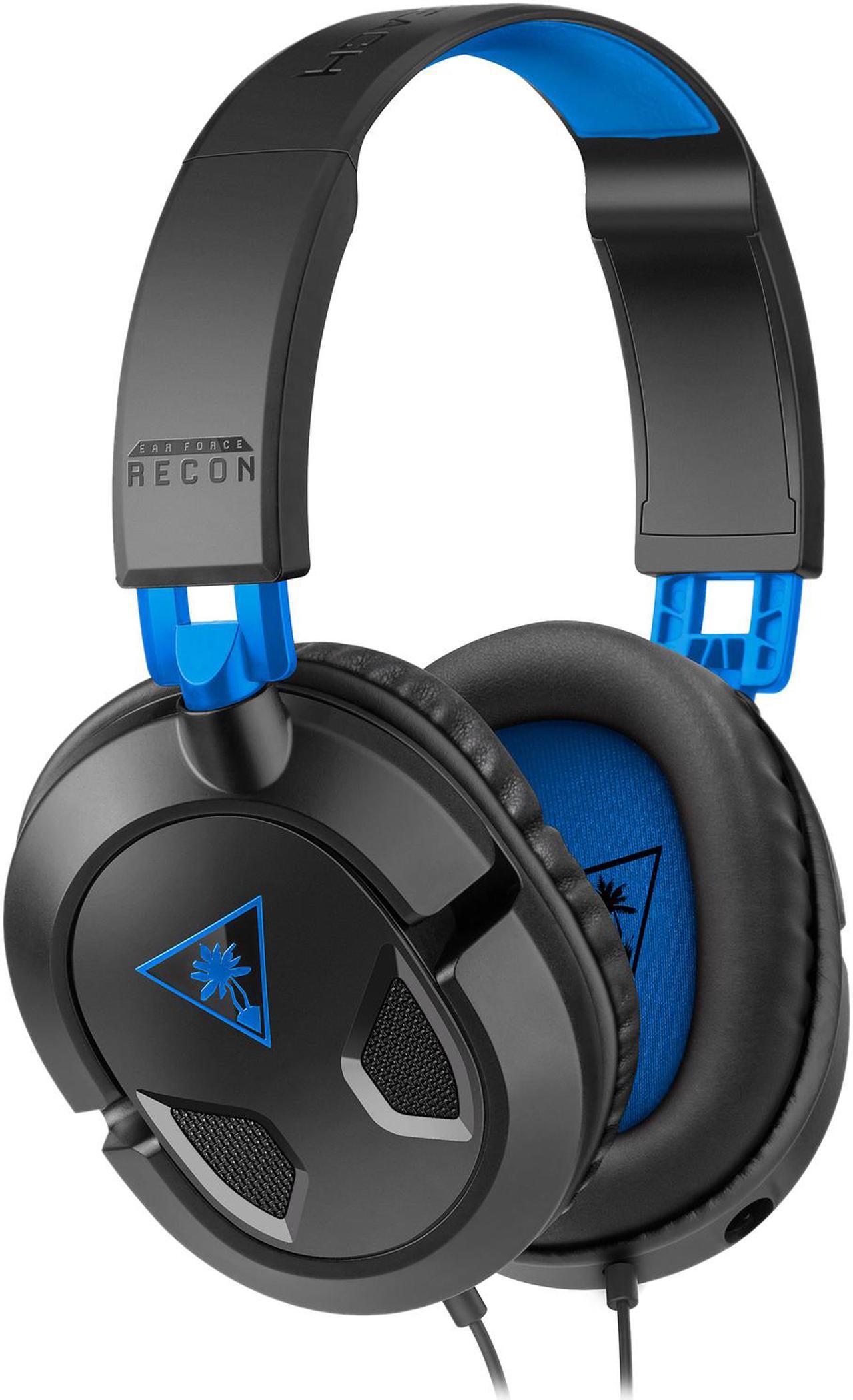 Alt view image 2 of 10 - Turtle Beach Recon 50P Stereo Gaming Headset for PS5, PS4 & PC - Black/Blue