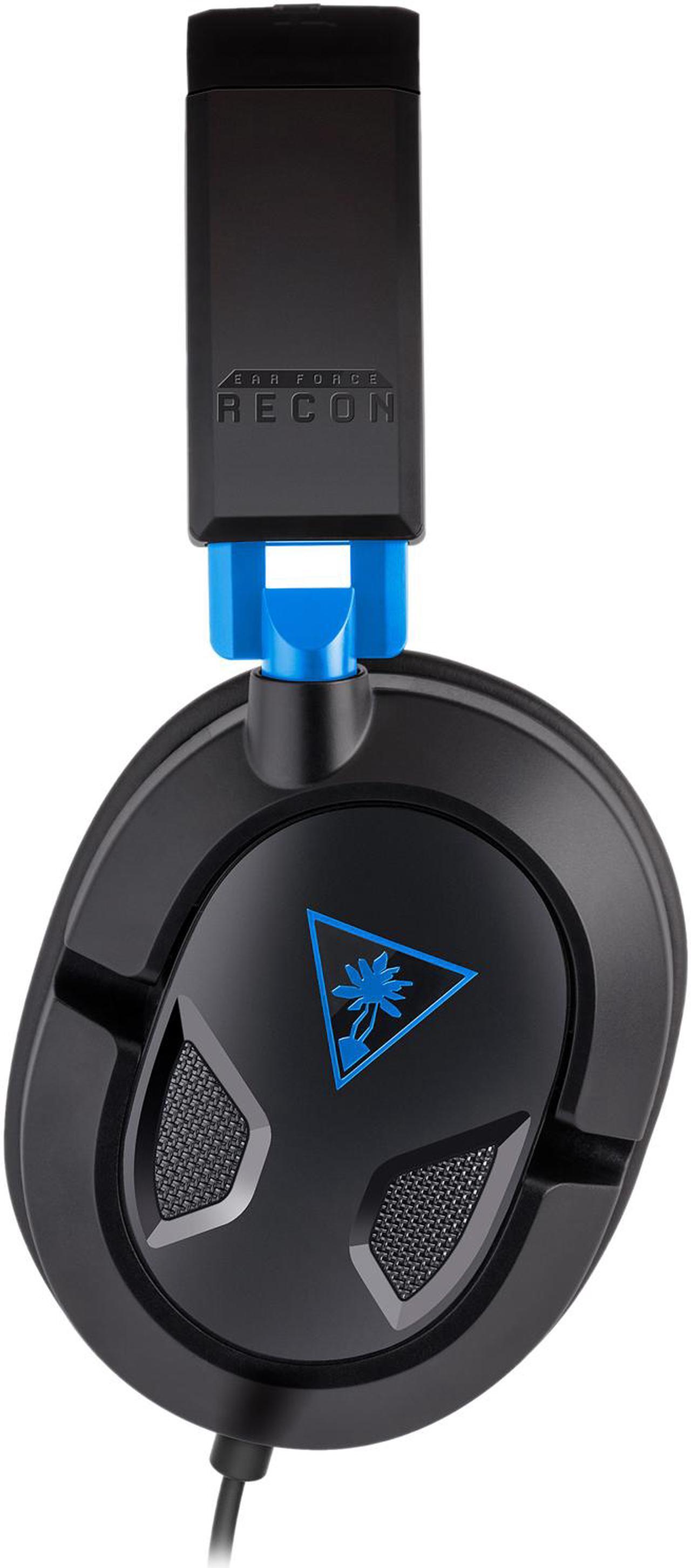 Alt view image 4 of 10 - Turtle Beach Recon 50P Stereo Gaming Headset for PS5, PS4 & PC - Black/Blue