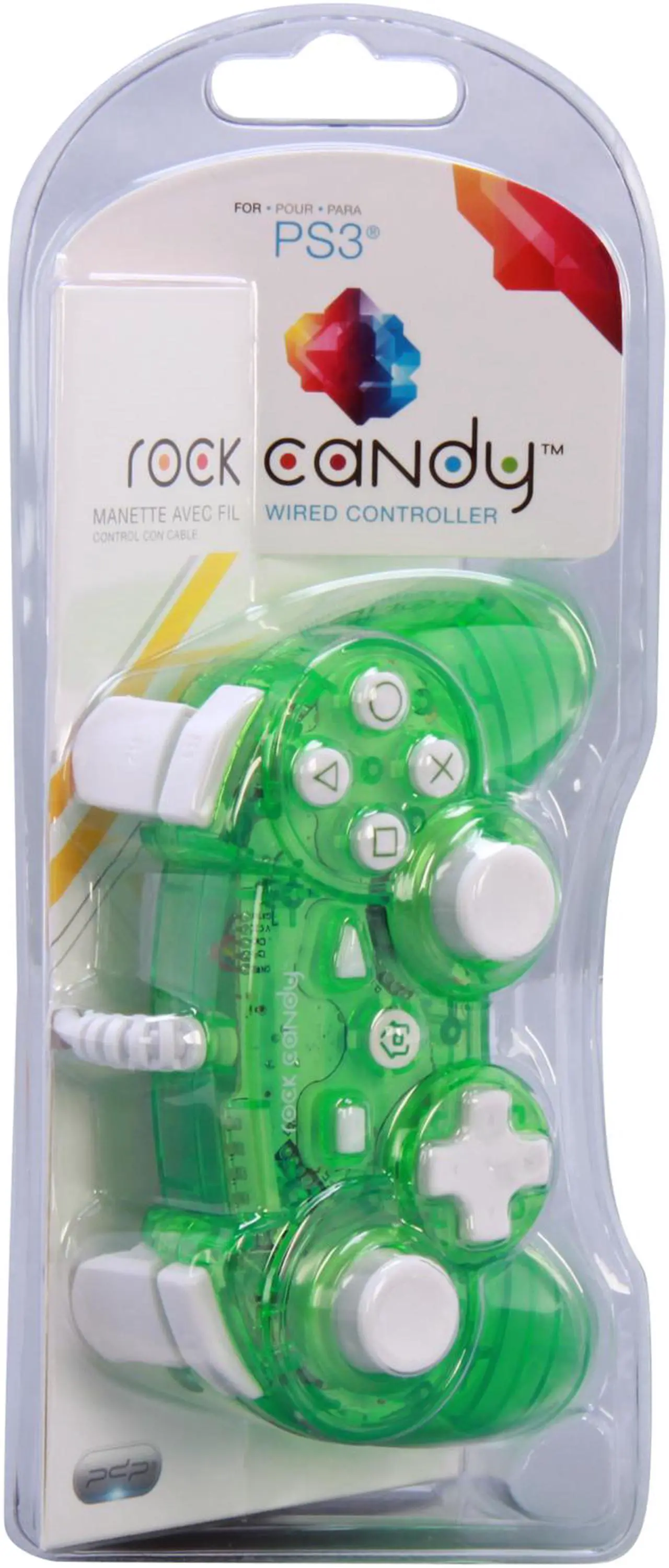 Alt view image 5 of 5 - PDP Rock Candy PS3 Controller (Green)