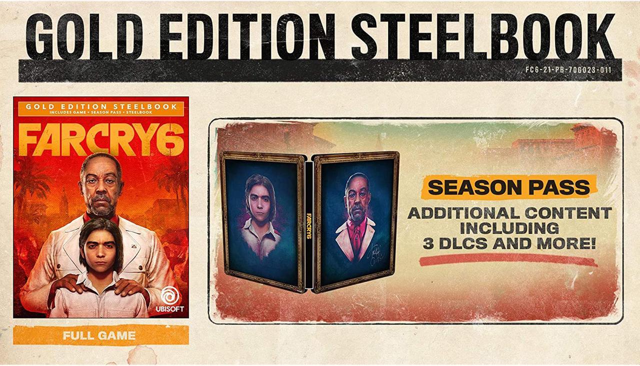 Alt view image 3 of 6 - Far Cry 6 Gold Steelbook Edition- Playstation 4