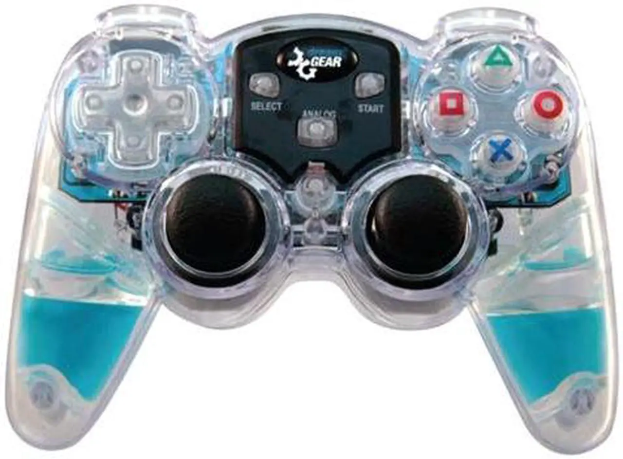 Main image of dreamGEAR Lava Glow Wireless Controller Blue for PS2