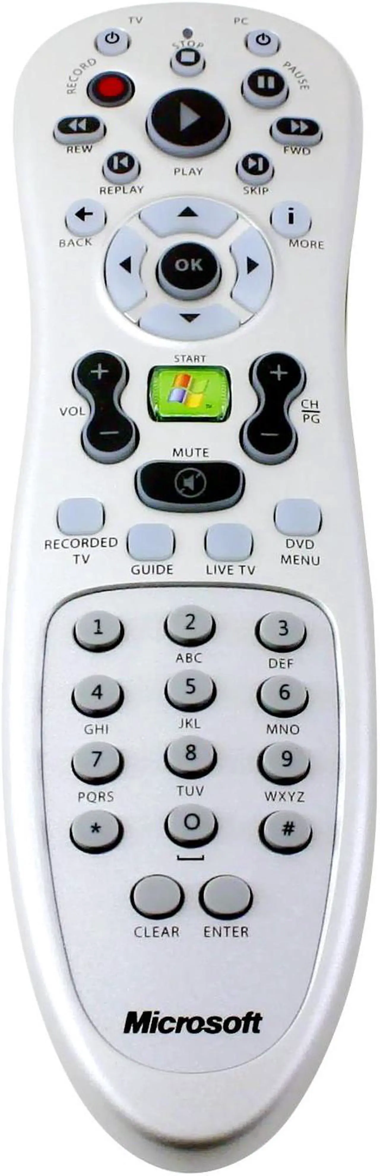 Alt view image 2 of 4 - Microsoft A9O-00007 WinXP Media Center Infrared Remote Control