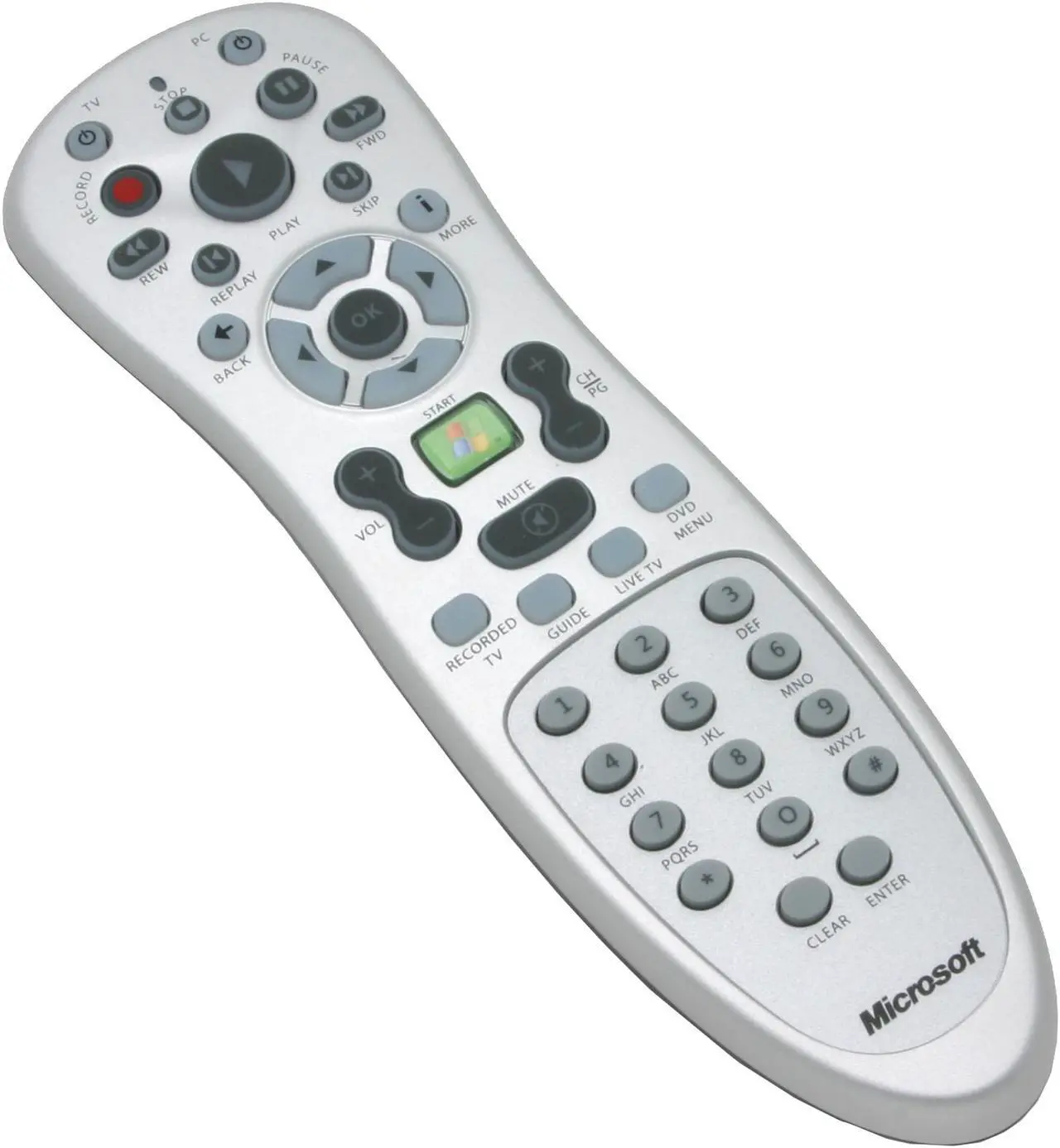 Main image of Microsoft A9O-00007 WinXP Media Center Infrared Remote Control