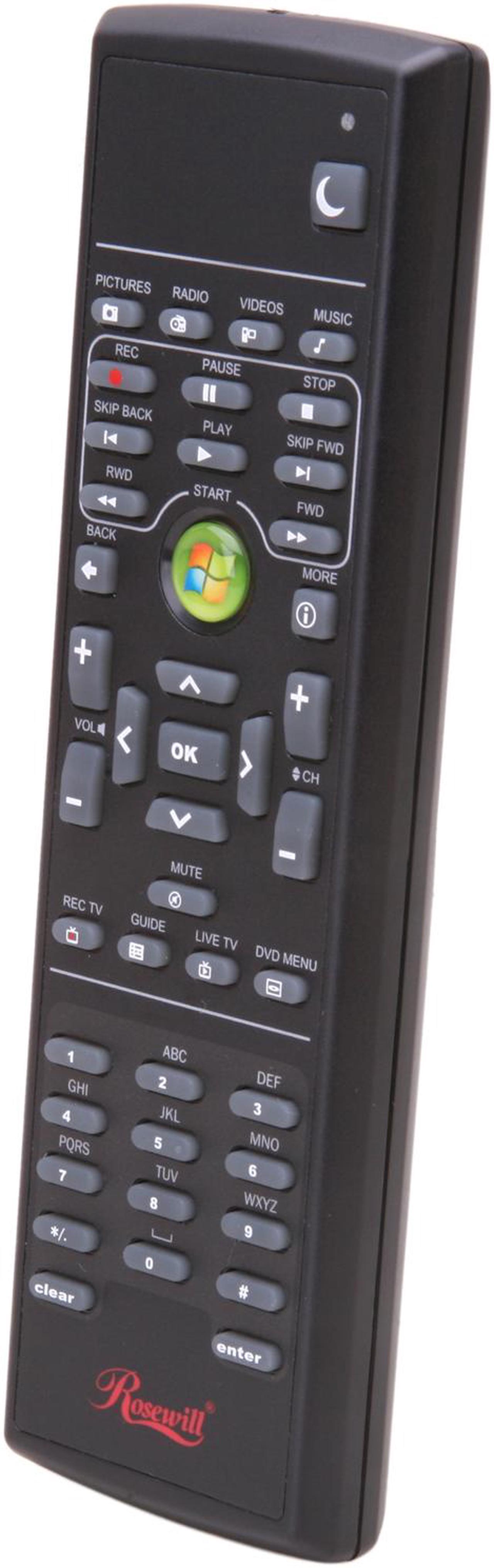 Alt view image 4 of 5 - Rosewill RHRC-11002 - Windows 7 Certified MCE IR Remote Controller / Win 8 MCE + Small USB Dongle Type with Netflix CD