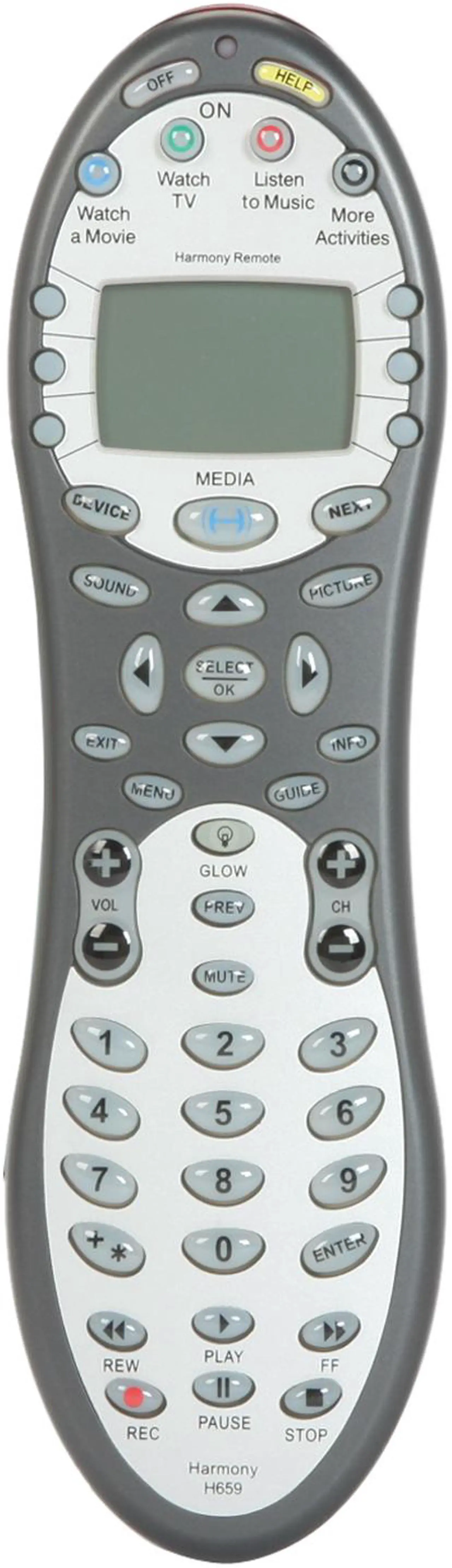 Alt view image 2 of 5 - Logitech Harmony 659 Universal Infrared Remote Control