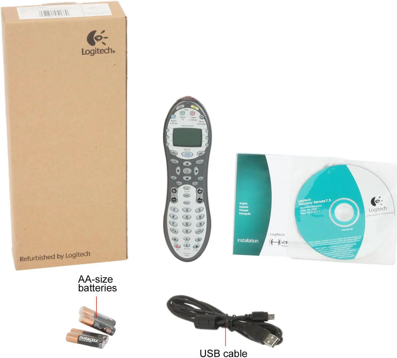 Alt view image 5 of 5 - Logitech Harmony 659 Universal Infrared Remote Control