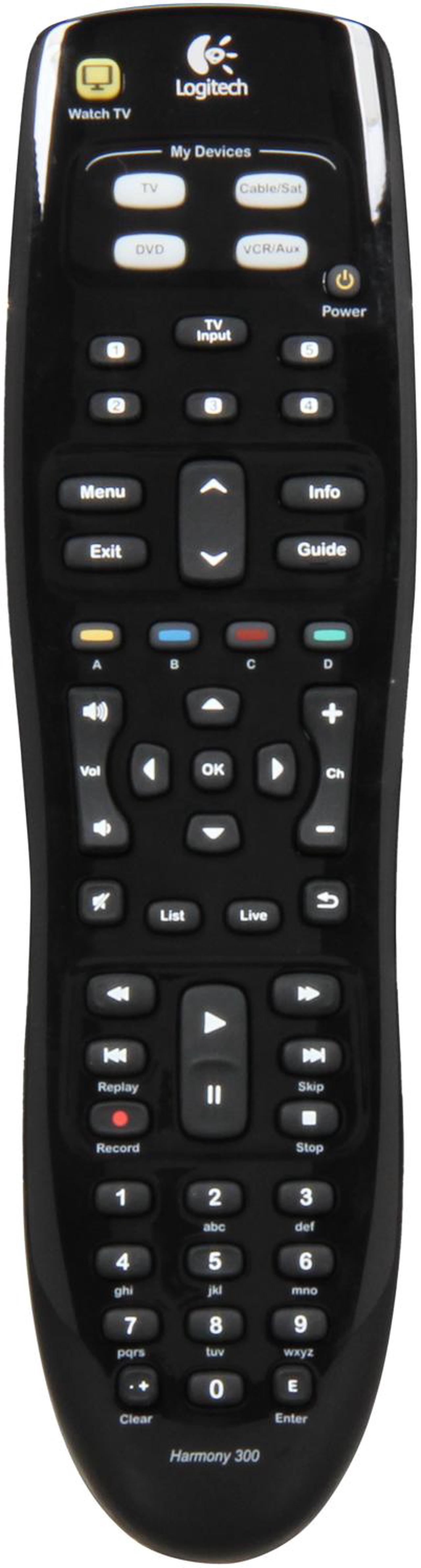 Main image of Logitech Harmony 300i Infrared Universal Remote - 3rd party