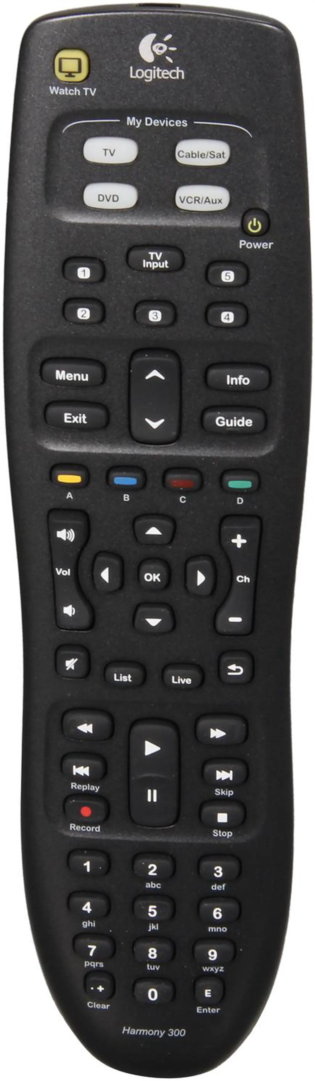 Main image of Logitech Recertified 915-000132 Universal Harmony 300 Remote Control