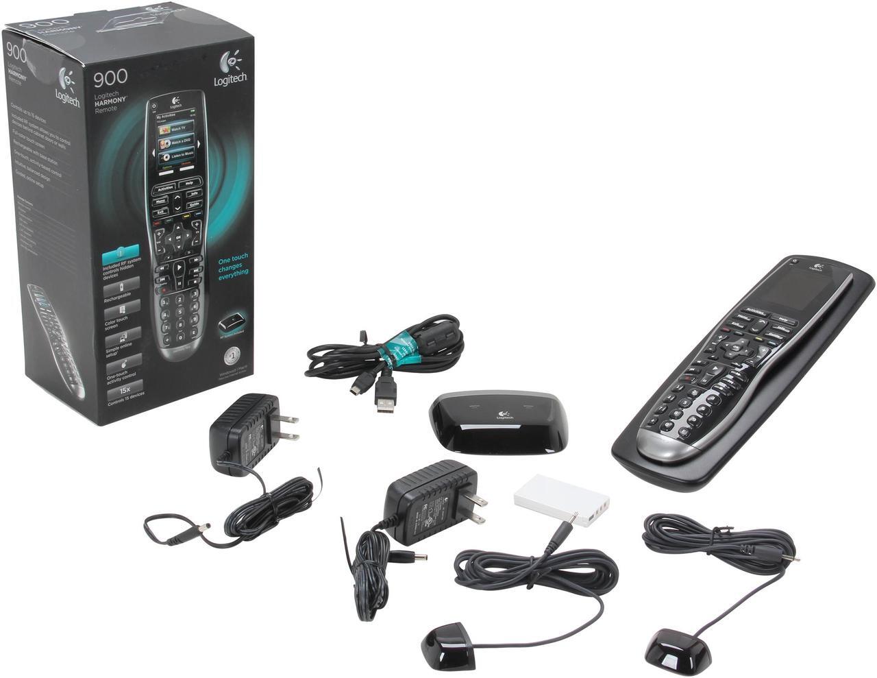 Alt view image 8 of 8 - Logitech Recertified Harmony 900 Universal RF Remote Control