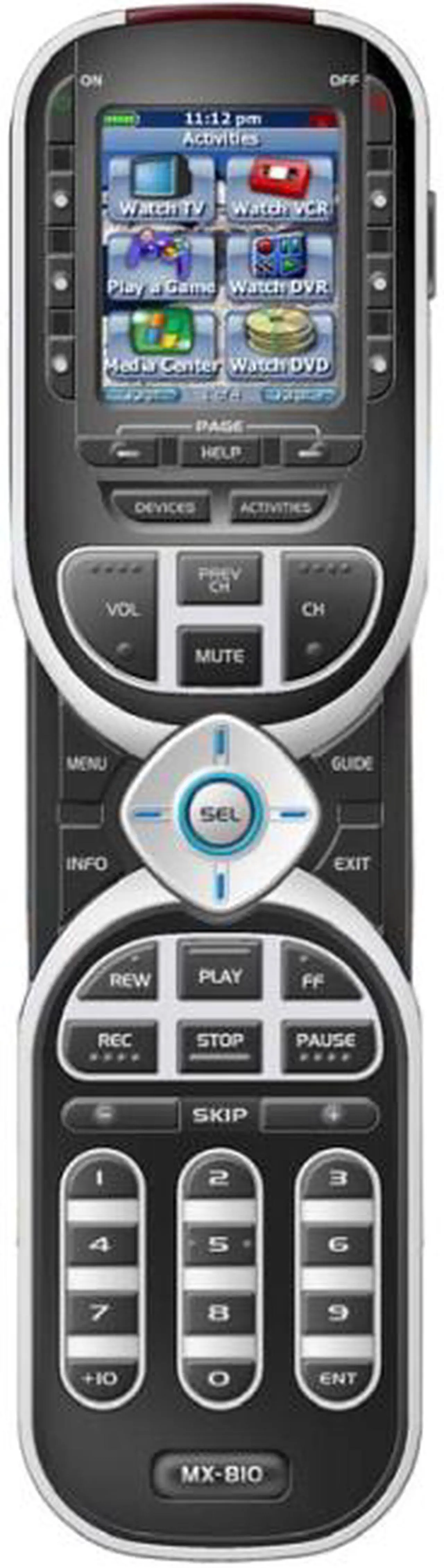 Main image of URC MX810i Universal Infrared / RF Remote with Color Screen Icons 433 MHz