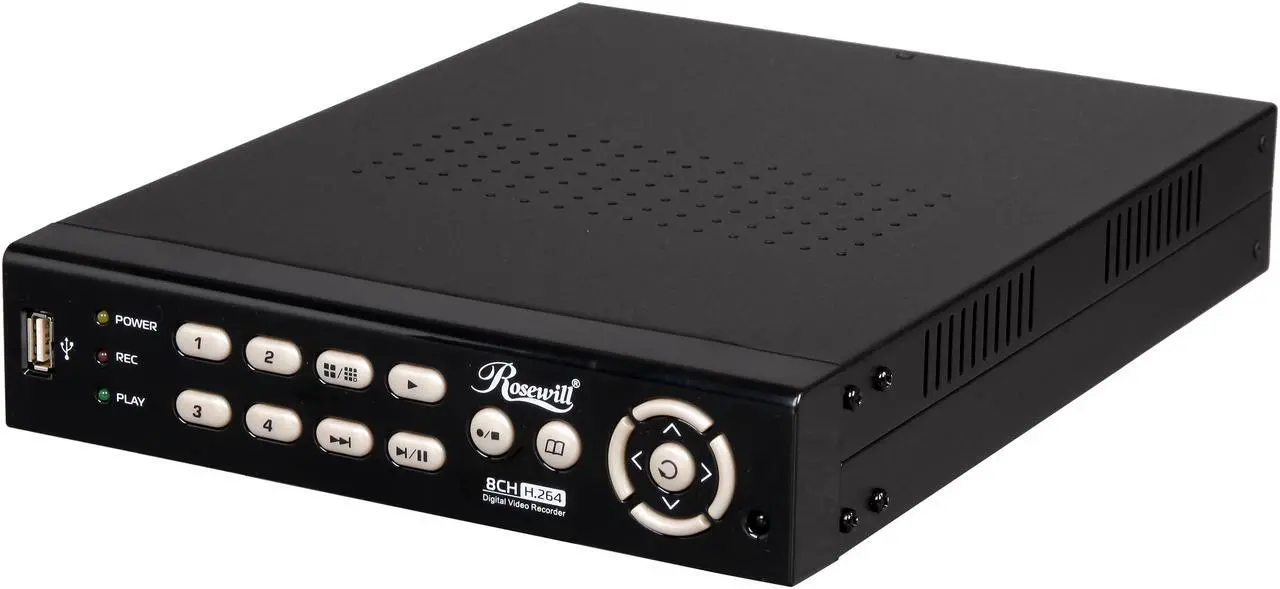 Alt view image 2 of 11 - Rosewill RSVA-12001 8 channel + 4 x 1/4" CMOS, 21 IR LED,  IR Cut filter Bullet Cameras, H.264 High performance DVR, Remote Monitoring/Real time record DVR Kit (HD Sold Separately)