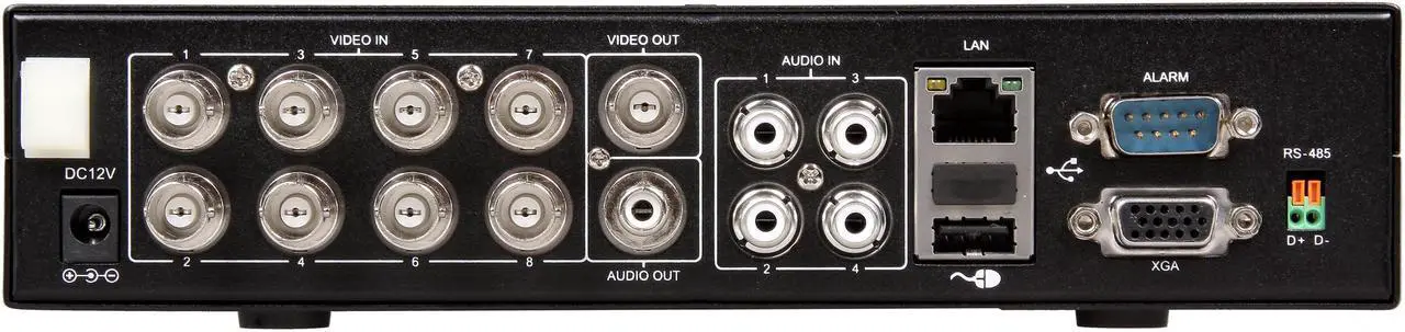 Alt view image 5 of 11 - Rosewill RSVA-12001 8 channel + 4 x 1/4" CMOS, 21 IR LED,  IR Cut filter Bullet Cameras, H.264 High performance DVR, Remote Monitoring/Real time record DVR Kit (HD Sold Separately)