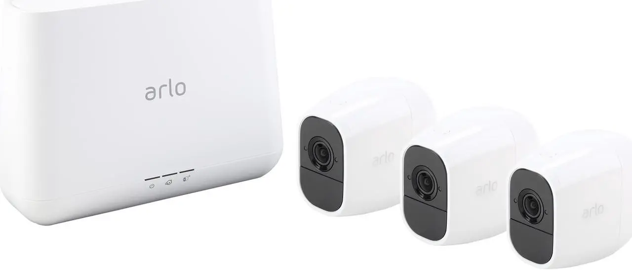 Main image of Arlo Pro 2 Wireless Security Camera System - 3 Rechargeable Battery Powered Wire-Free HD 1080p Night Vision Indoor/Outdoor with 2-Way Audio, Free Arlo Basic 7-Day Cloud Storage Recording - VMS4330P