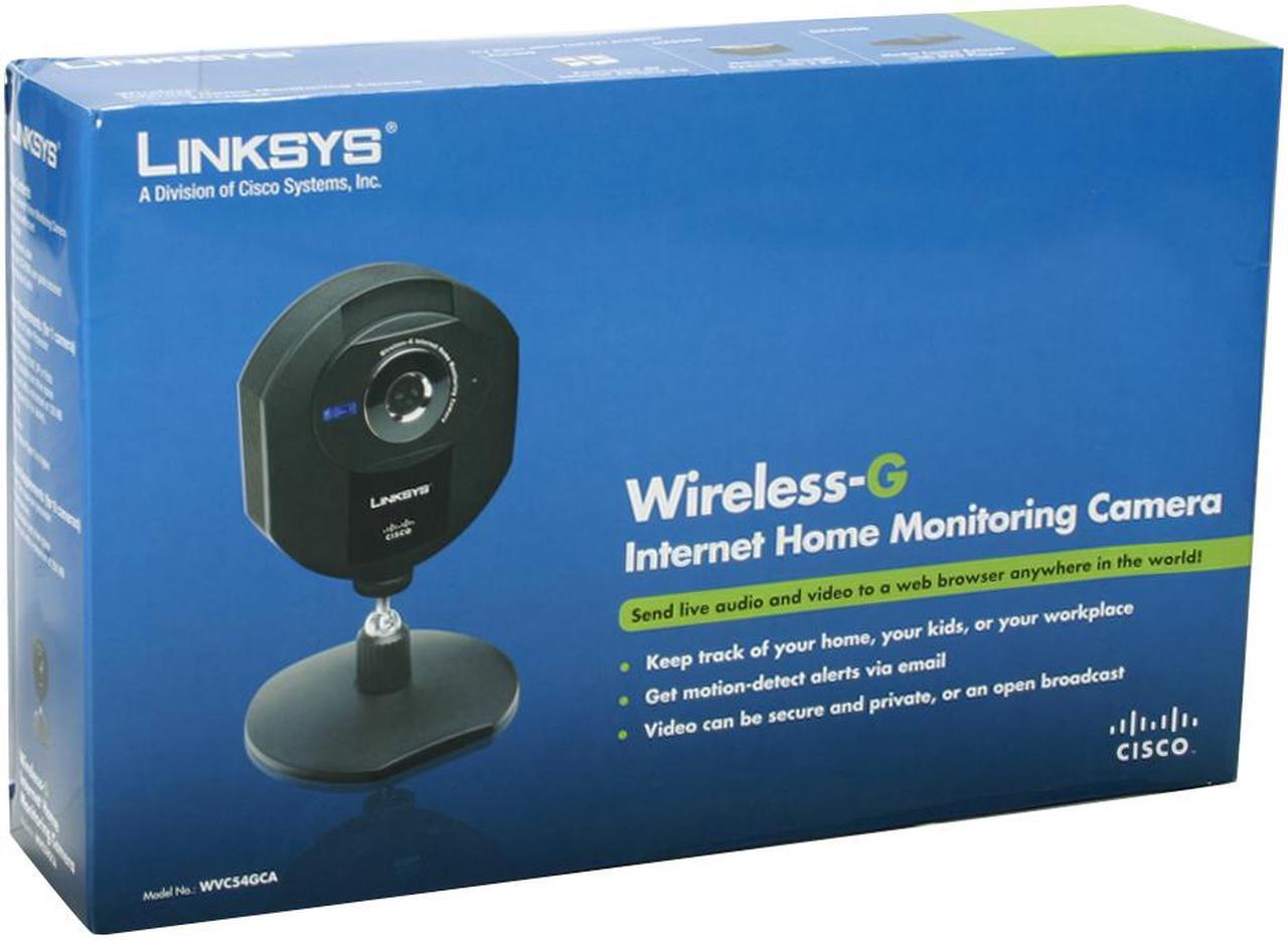 Alt view image 13 of 13 - LINKSYS WVC54GCA 640 x 480 MAX Resolution RJ45 Wireless-G Internet Home Monitoring Camera