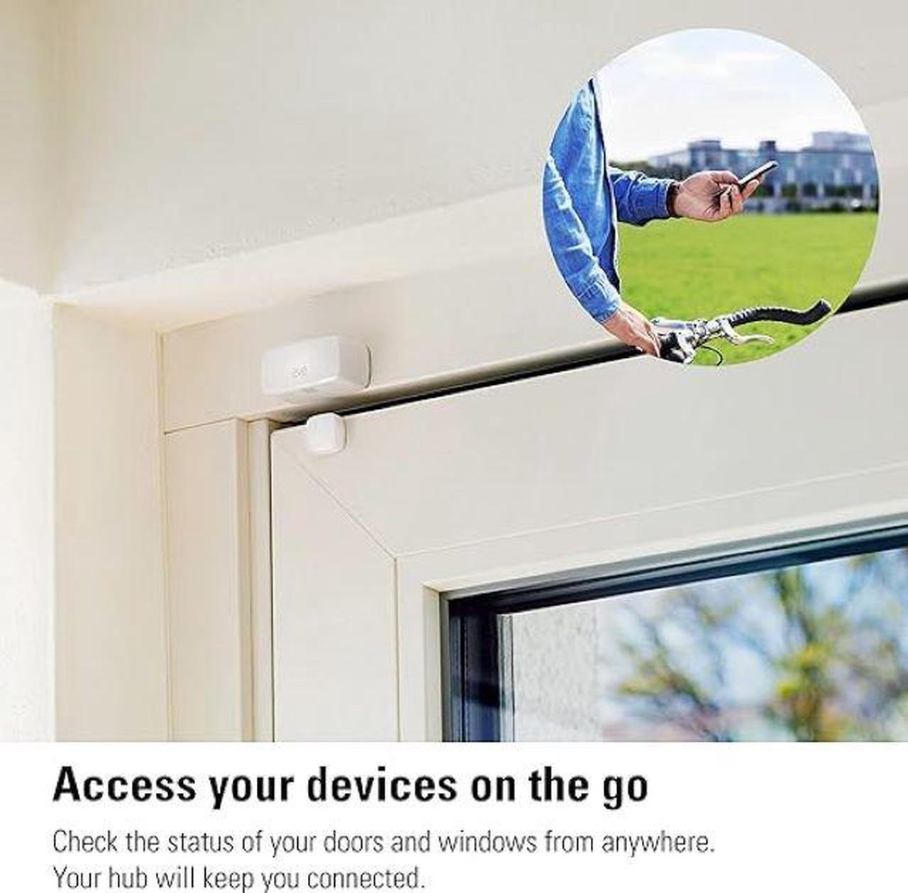 Alt view image 6 of 6 - Eve Door & Window (Matter) 3 pack – Smart contact sensor for doors & windows, open/closed state,  automatic control of accessories, notifications, Thread