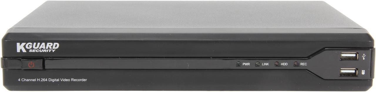Alt view image 6 of 10 - KGuard KG-OT401-4FW426A-500G 4 Channel DVR Security System & 4 Cameras 480 TVL with Smartphone and Tablet Remote viewing
