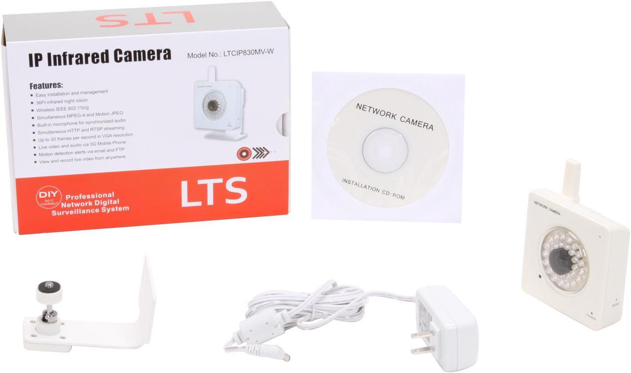 Alt view image 7 of 7 - LTS Wireless-G+RJ45 IP Camera with 30 LED / MicroSD Card Record / iPhone Live View / White (LTCIP830MV-W)