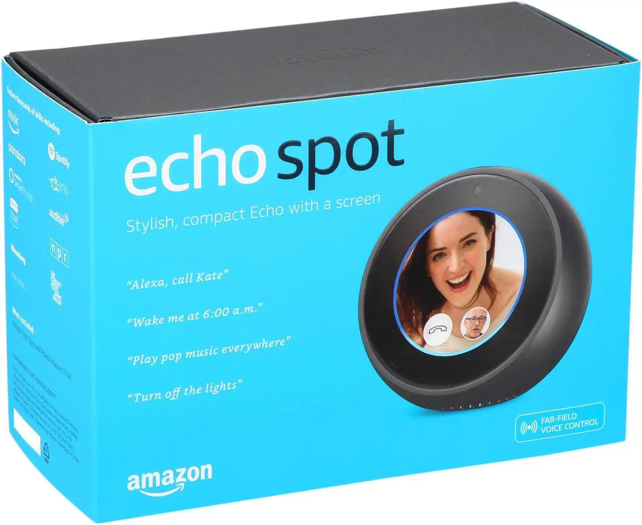 Alt view image 5 of 5 - Amazon Echo Spot - Black