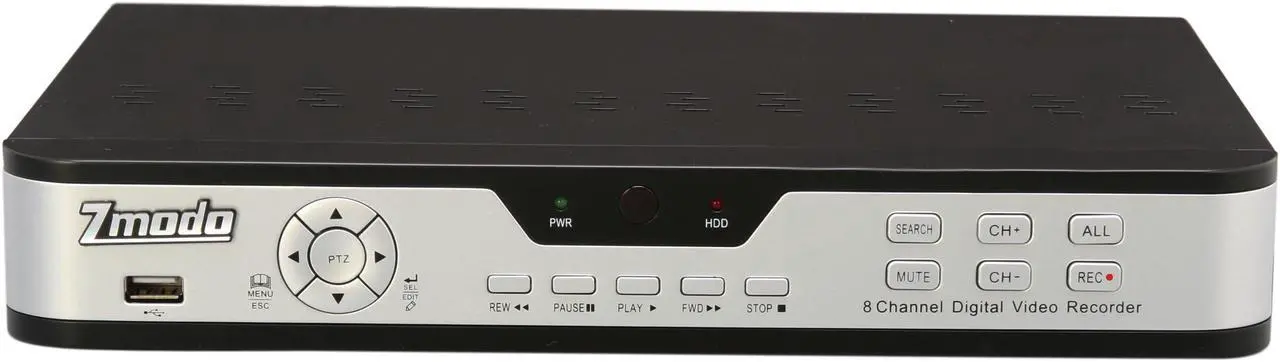 Alt view image 3 of 7 - Zmodo DVR-H9108V 8 x BNC 8 Channel CCTV Security Surveillance Security DVR - 3G Mobile