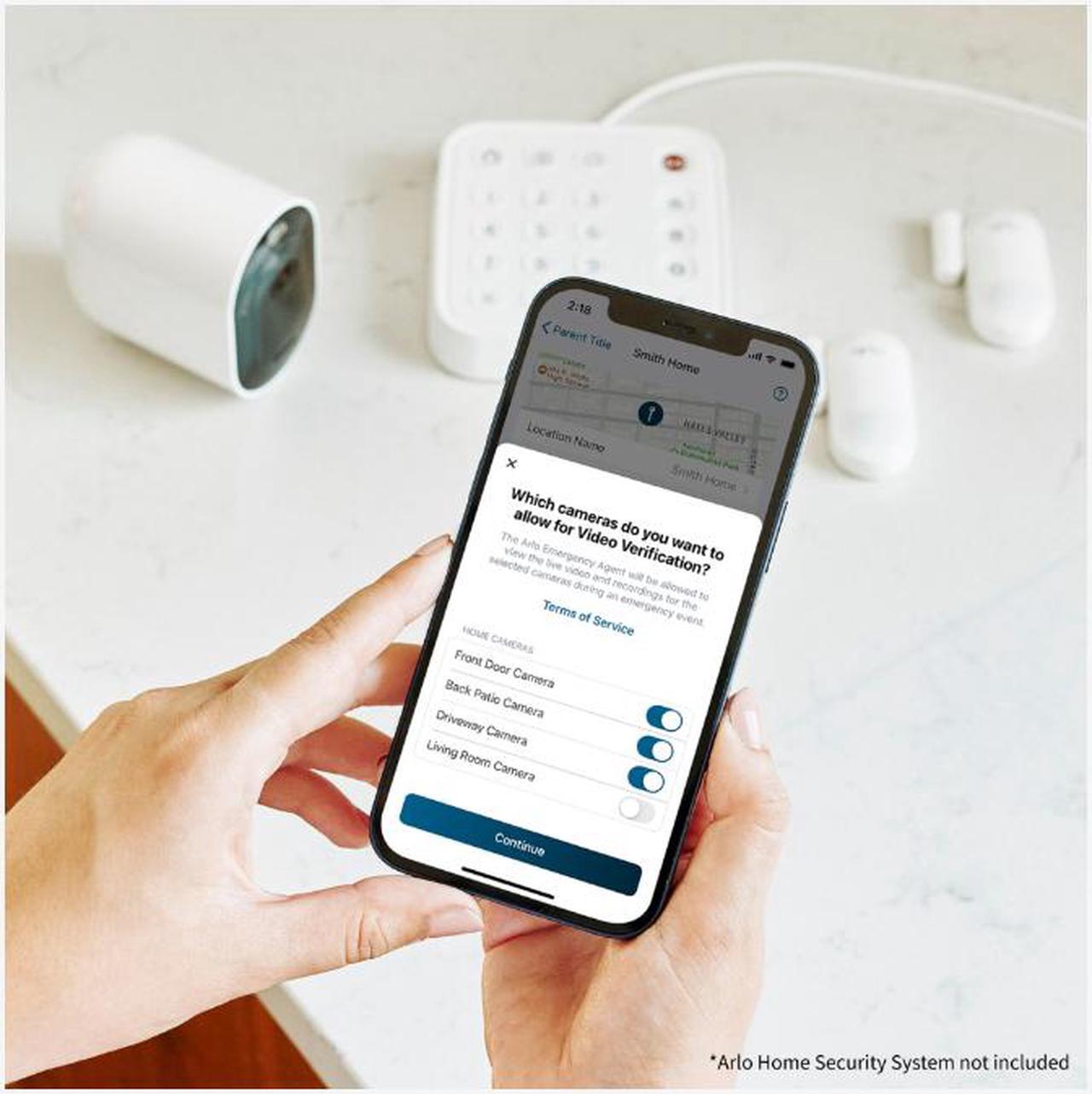 Alt view image 8 of 8 - Arlo Pro 5S 2K Spotlight Camera - 3 Pack Security Cameras Wireless Outdoor, Dual Band Wi-Fi, Color Night Vision, 2-Way Audio, Home Security Cameras, Home Improvement