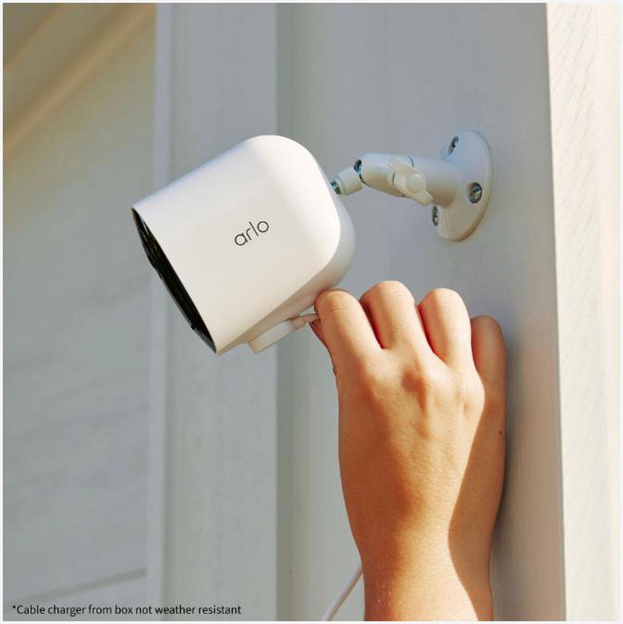 Alt view image 4 of 8 - Arlo Pro 5S 2K Spotlight Camera - 3 Pack Security Cameras Wireless Outdoor, Dual Band Wi-Fi, Color Night Vision, 2-Way Audio, Home Security Cameras, Home Improvement