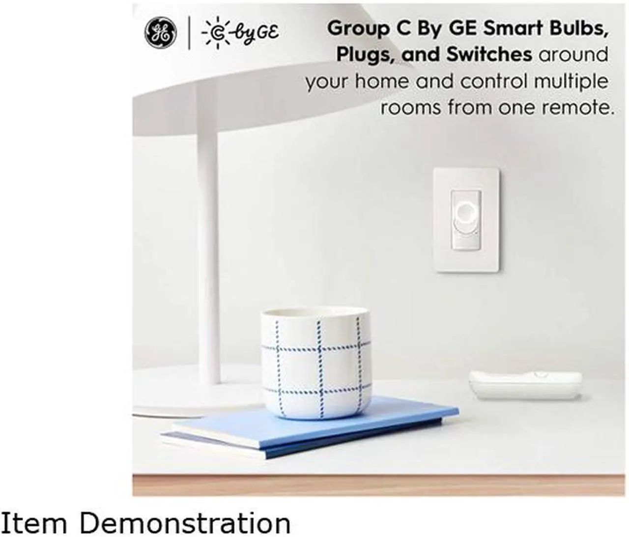 Alt view image 2 of 5 - C by GE Wire-Free Smart Dimmer Remote + Color Control, 1 Pack White - Bluetooth, Battery Powered, Magnetic