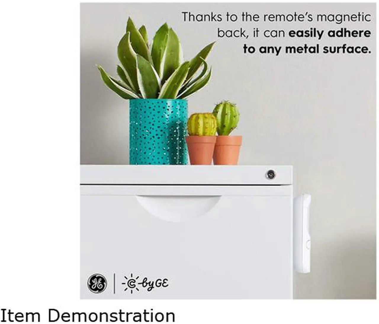 Alt view image 3 of 5 - C by GE Wire-Free Smart Dimmer Remote + Color Control, 1 Pack White - Bluetooth, Battery Powered, Magnetic