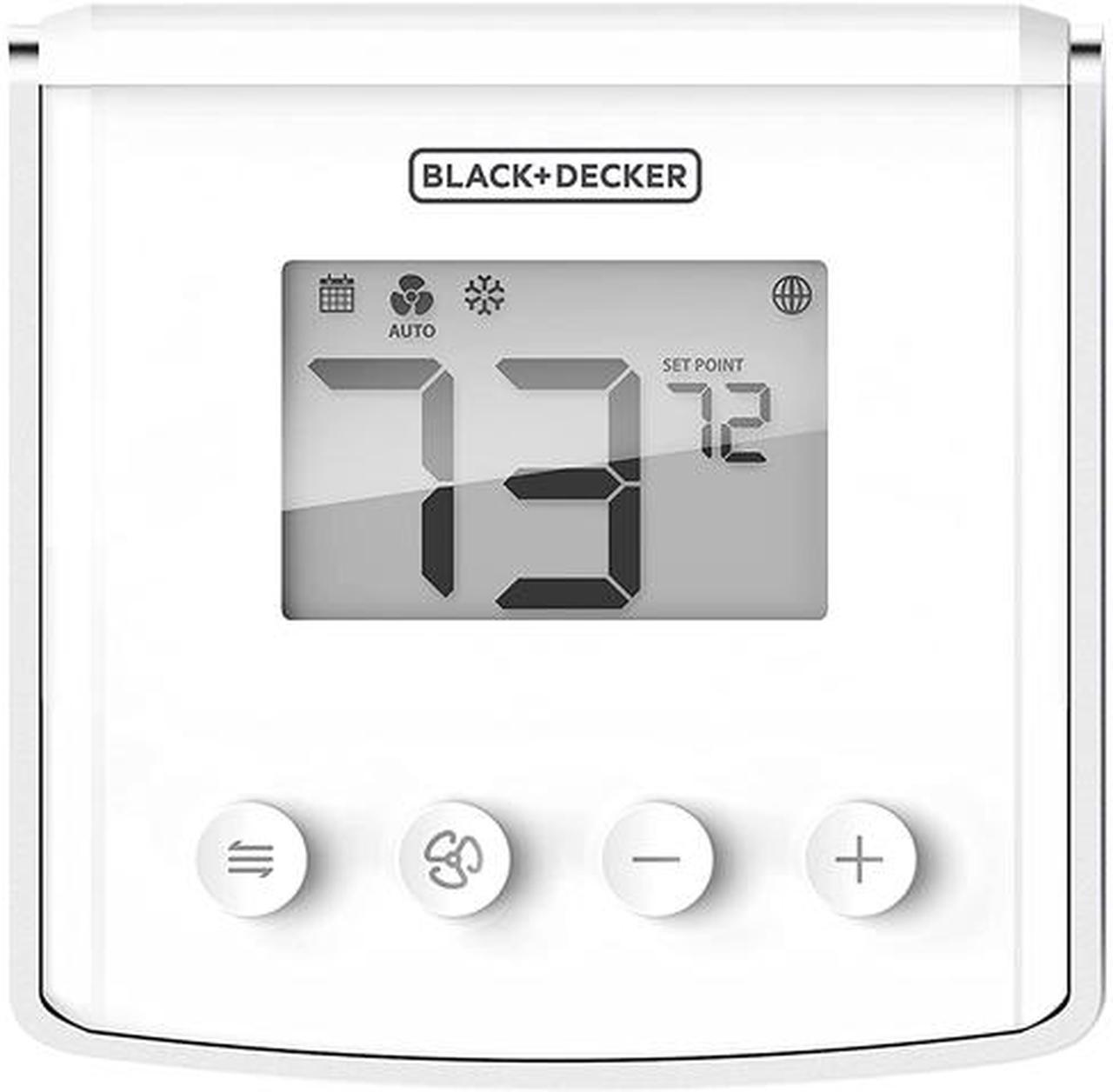 Black & Decker BDXHTSL1 Hard Key Wi-Fi Thermostat for Smart Home