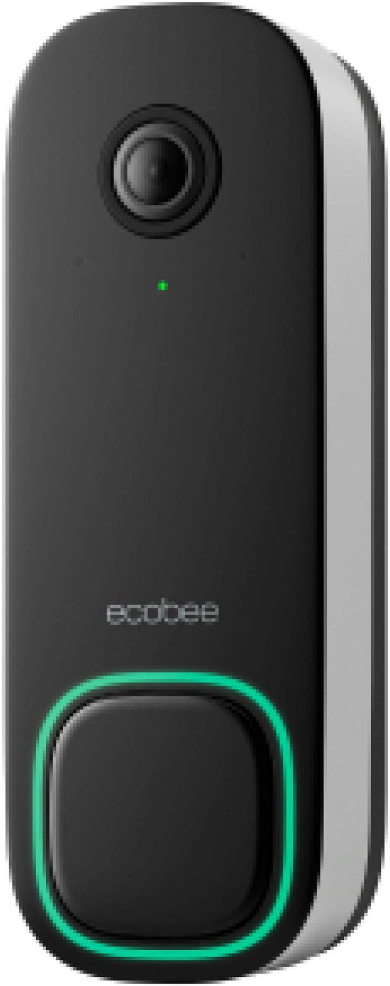 Main image of Ecobee Smart Video Doorbell Camera (Wired) - with Industry Leading  HD Camera, Smart Security, Night Vision, Person and Package Sensors,  2-Way Talk, and Video & Snapshot Recording, Black