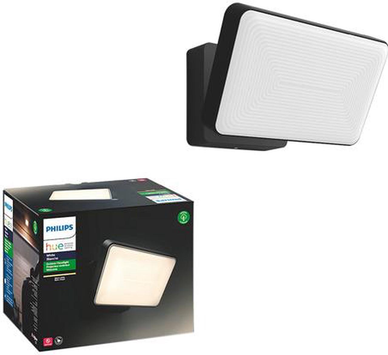 Alt view image 3 of 5 - Philips Hue Welcome Outdoor White Smart Floodlight for Smart Home (Hue Hub Required, Smart Light Works with Alexa, Apple Homekit and Google Assistant) - 1743630V7