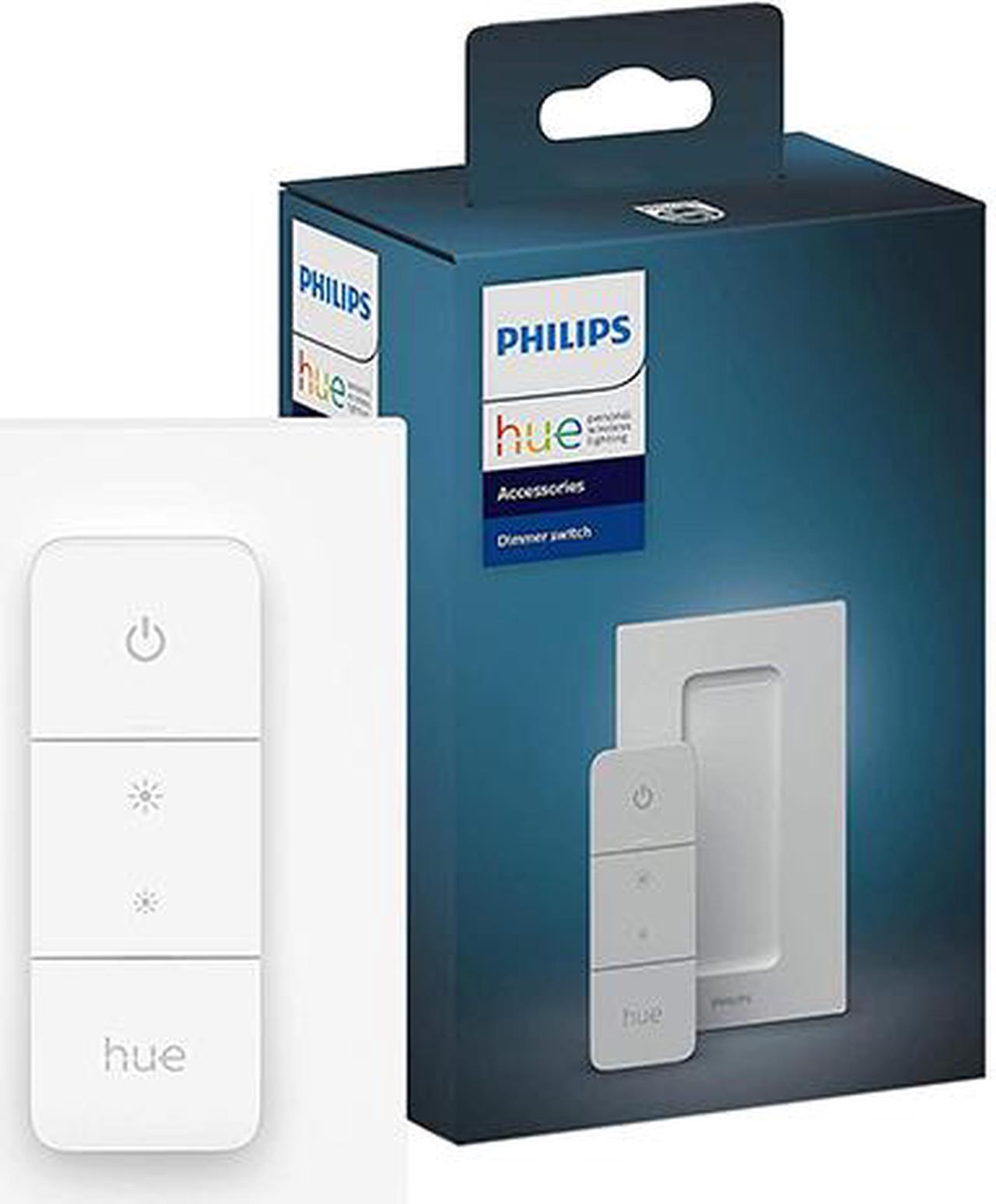 Philips Hue Smart Dimmer Switch with Remote (Requires Hue Hub, Installation-Free, Smart Home, Exclusively for Philips Hue Smart Bulbs)