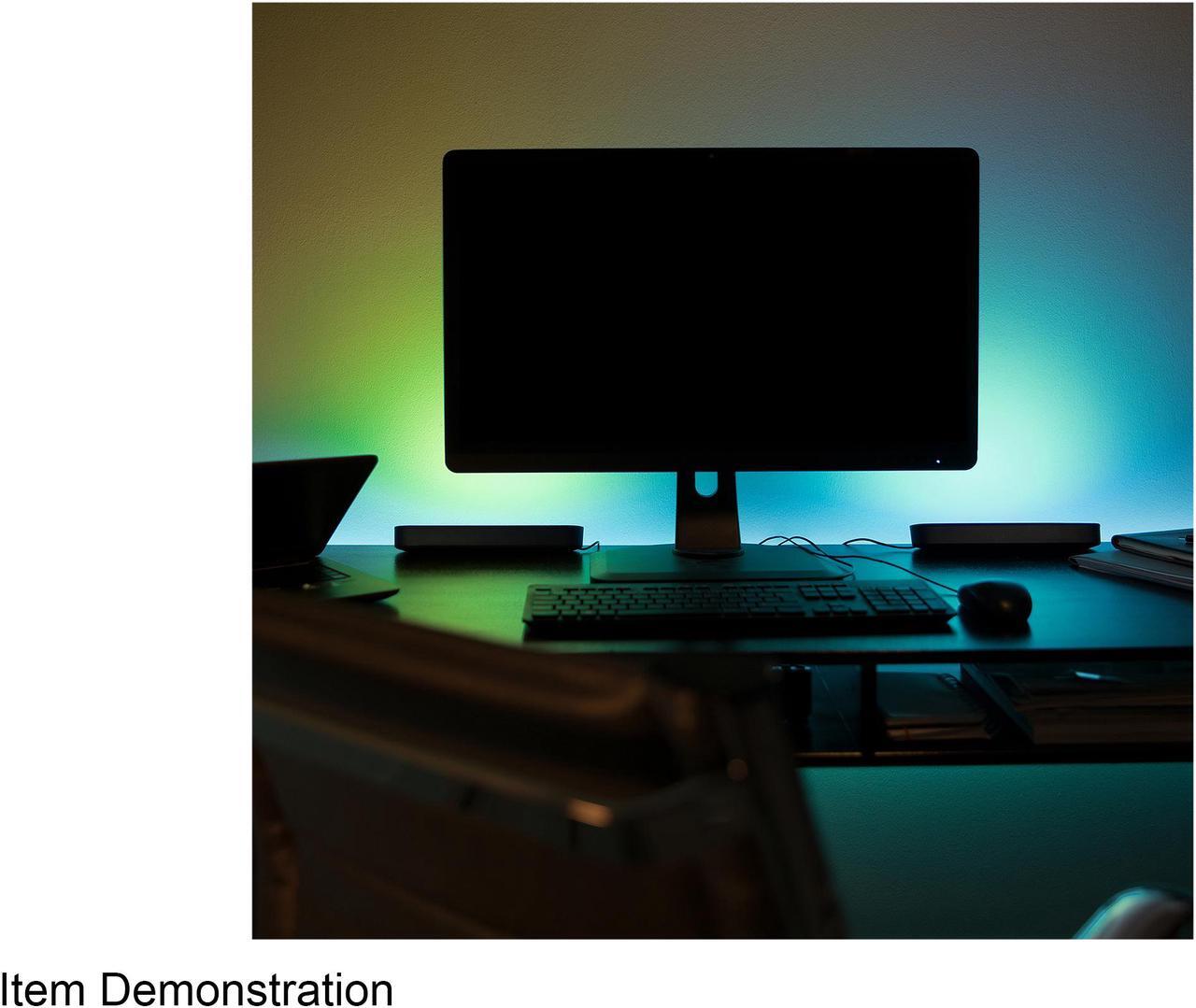 Alt view image 10 of 13 - Philips Hue Play White & Color Ambiance Smart LED Bar Light (2-Pack) + Hue Bridge Bundle (7820230U7-KIT)