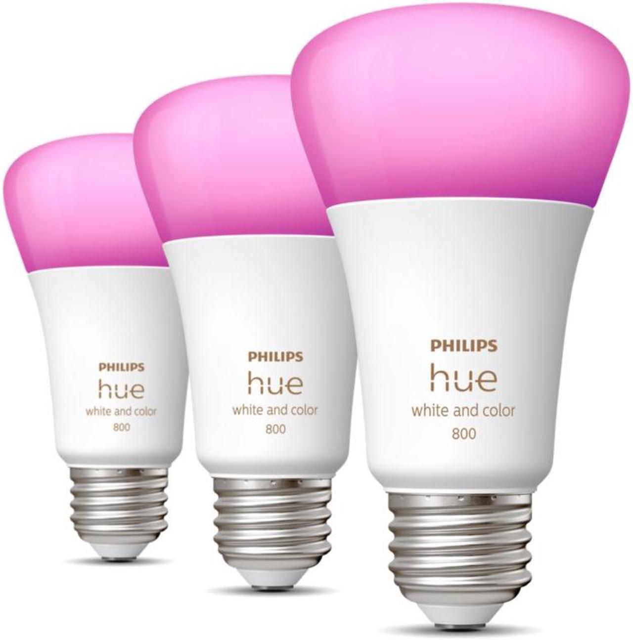 Philips Hue 562785 3-pack 9.5W A19 E26 Bulb