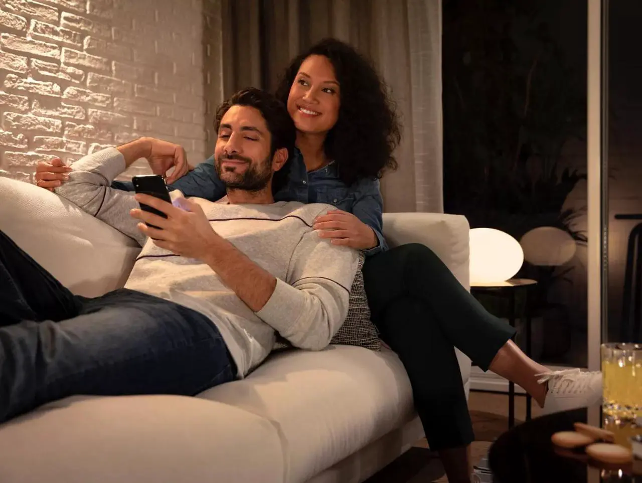 Alt view image 5 of 7 - Philips Hue 548792 White Ambiance GU10 2-Pack LED Smart Bulb