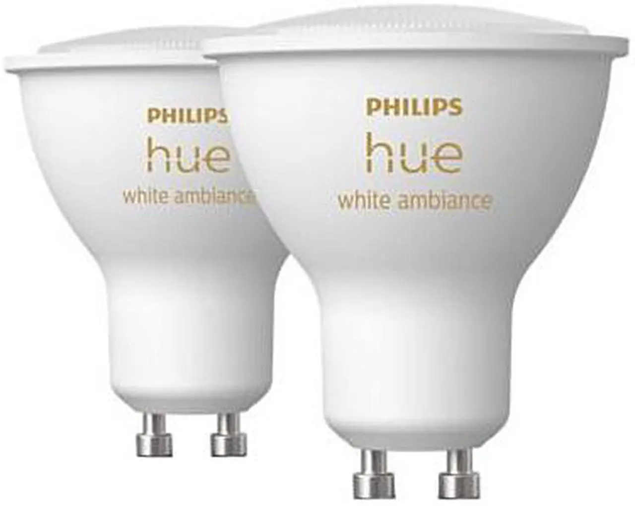 Alt view image 2 of 7 - Philips Hue 548792 White Ambiance GU10 2-Pack LED Smart Bulb