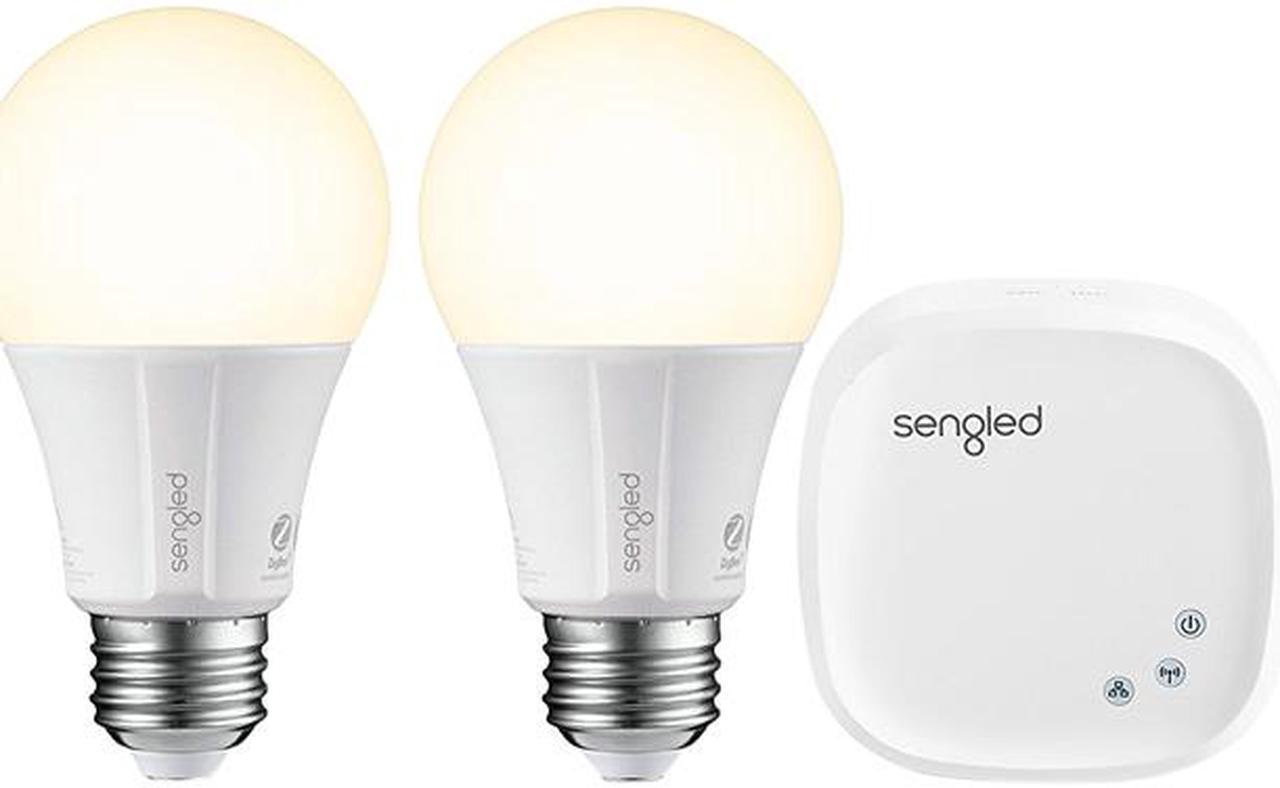 Sengled Element Classic Starter Kit (2 x A19 Bulbs + 1 x Hub) - Soft White 2700K Smart LED, Works with Alexa & Google Assistant, E21-G14W