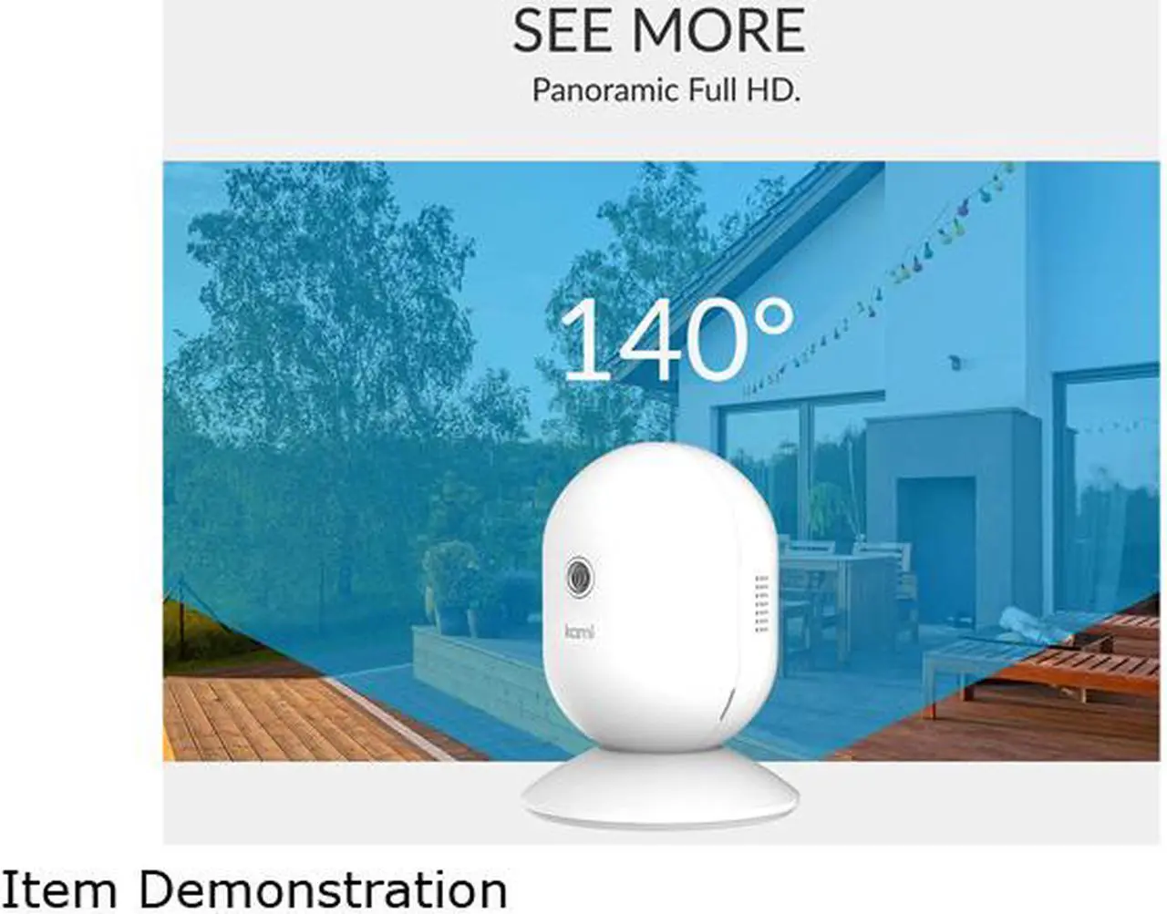 Alt view image 7 of 8 - Kami 1080P Wire-Free Home Camera Kit, Wireless Outdoor Battery Security Camera with Motion Detection, Night Vision, Two-Way Audio and 6 Months 7-Day Cloud Service via Kami APP or YI Home APP (WK101)