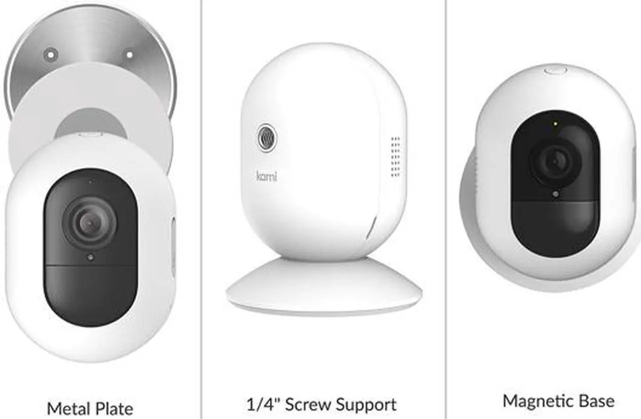 Alt view image 2 of 8 - Kami 1080P Wire-Free Home Camera Kit, Wireless Outdoor Battery Security Camera with Motion Detection, Night Vision, Two-Way Audio and 6 Months 7-Day Cloud Service via Kami APP or YI Home APP (WK101)