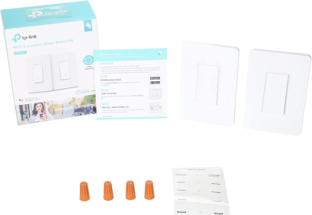 Alt view image 9 of 8 - Kasa Smart 3 Way Switch HS210 KIT, Needs Neutral Wire, 2.4GHz Wi-Fi Light Switch works with Alexa and Google Home, UL Certified, No Hub Required, 2-Pack