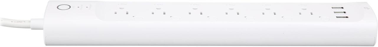 Alt view image 4 of 10 - Kasa Smart Plug Power Strip HS300, Surge Protector with 6 Individually Controlled Smart Outlets and 3 USB Ports, Works with Alexa & Google Home, No Hub Required