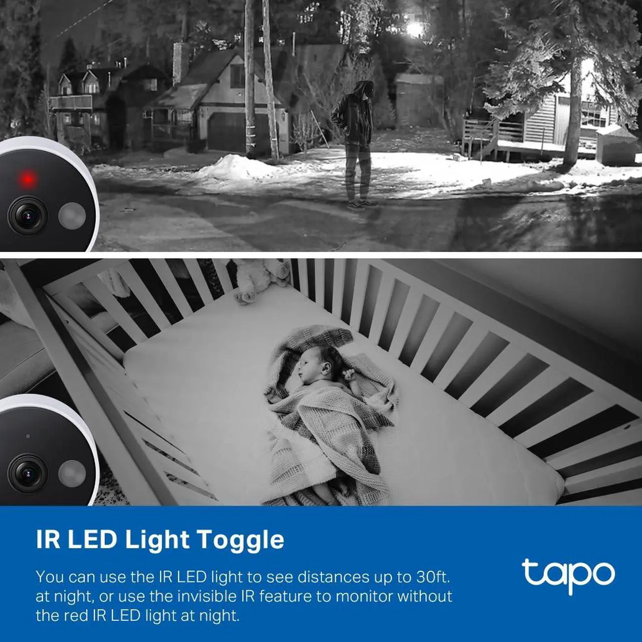 Alt view image 9 of 9 - TP-Link Tapo 2K QHD Security Camera, Indoor/Outdoor, Color Night Vision, Free Person/Pet/Vehicle Detection, Invisible IR Mode, SD Storage (Tapo C120)