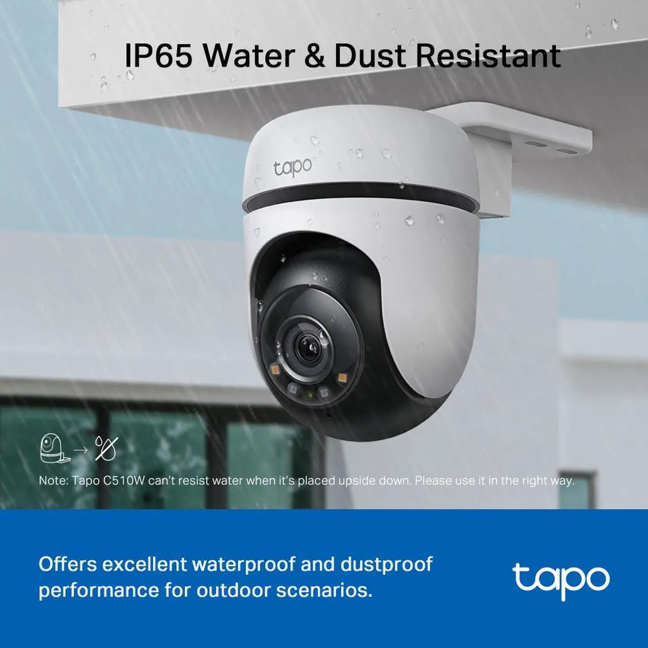 Alt view image 9 of 10 - TP-Link Tapo 2K Outdoor Pan/Tilt Security Wi-Fi Camera, 360° View, Motion Tracking, Compatible with Alexa & Google Home, Night Vision, Free AI Detection, Up to 512GB Storage (Tapo C510W)