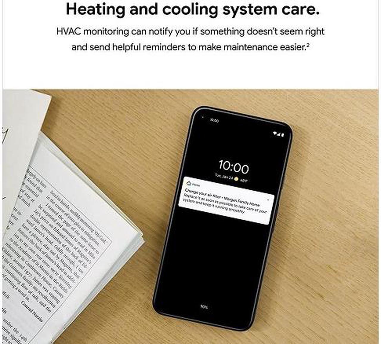 Alt view image 5 of 5 - Google Nest Learning Thermostat - Programmable Smart Thermostat for Home - 3rd Generation Nest Thermostat - Compatible with Alexa - Stainless Steel-Renewed