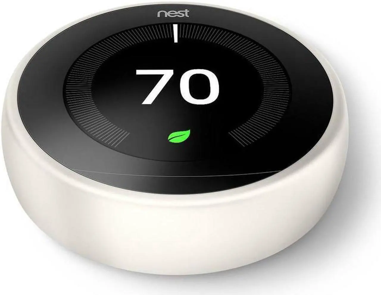 Alt view image 8 of 8 - Google Nest Learning Thermostat - Programmable Smart Thermostat for Home - 3rd Generation Nest Thermostat - Compatible with Alexa - White-Renewed