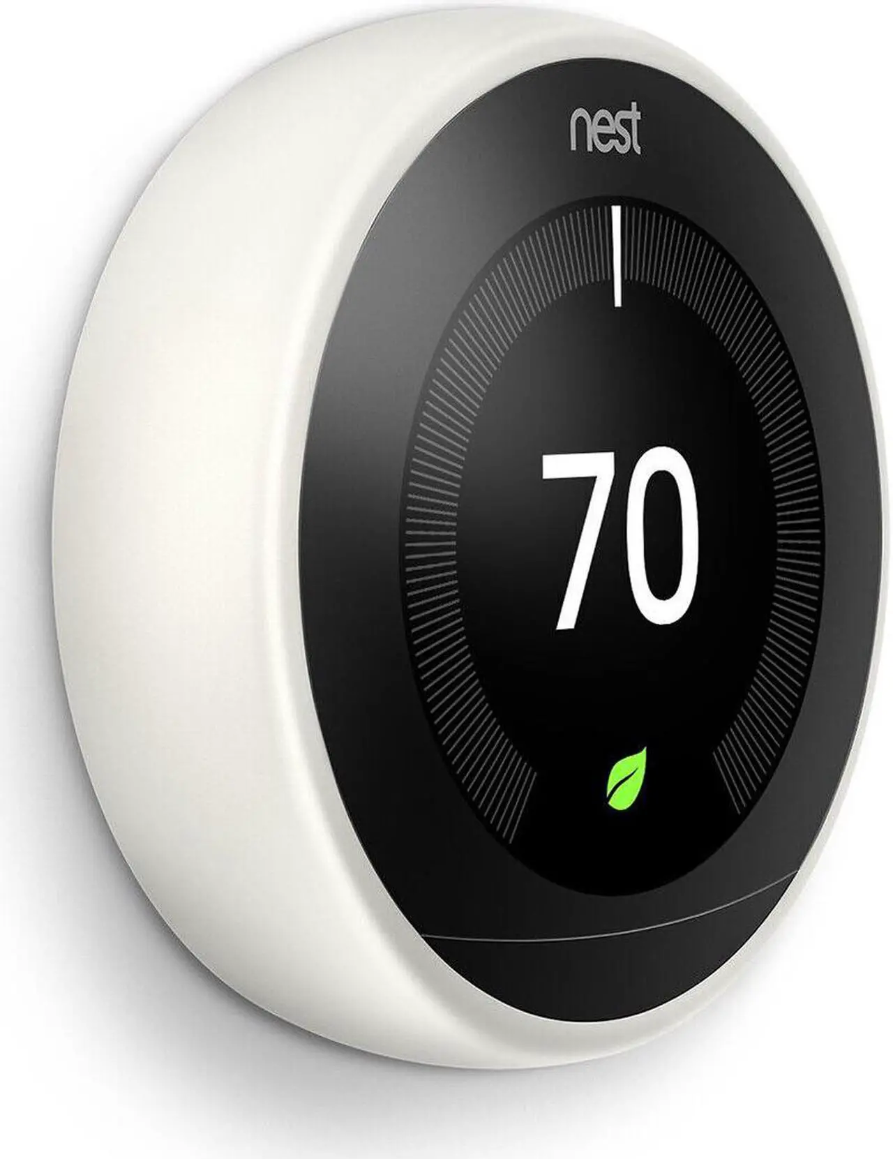 Alt view image 2 of 8 - Google Nest Learning Thermostat - Programmable Smart Thermostat for Home - 3rd Generation Nest Thermostat - Compatible with Alexa - White-Renewed