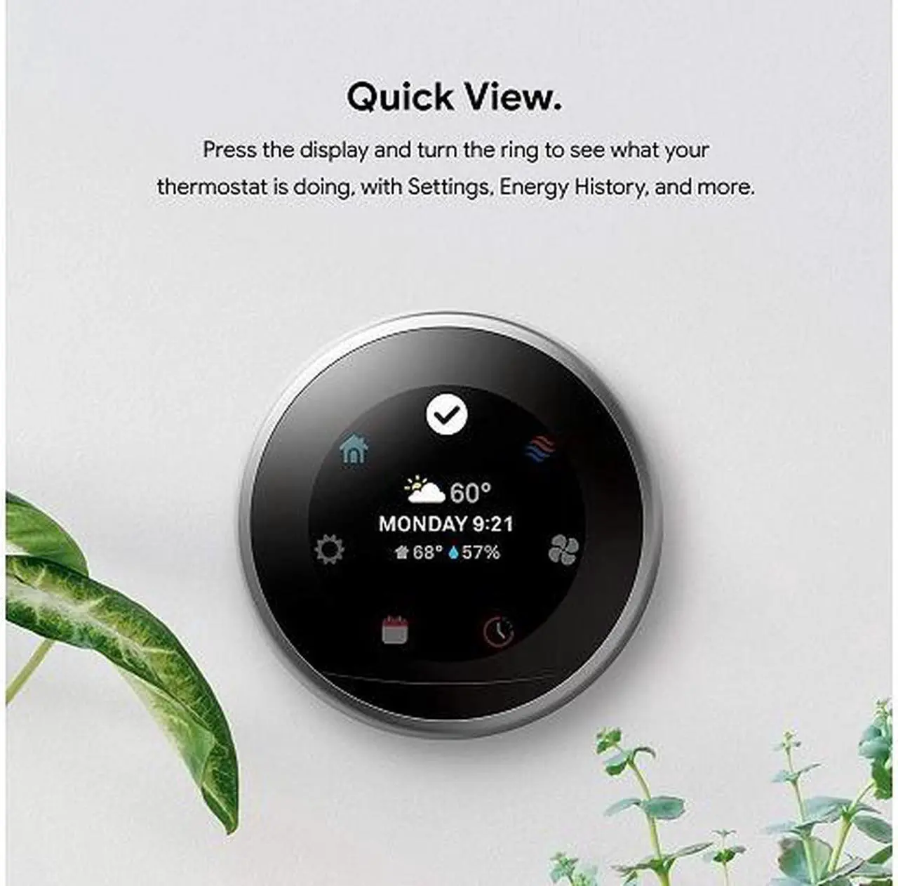 Alt view image 6 of 8 - Google Nest Learning Thermostat - Programmable Smart Thermostat for Home - 3rd Generation Nest Thermostat - Compatible with Alexa - White-Renewed